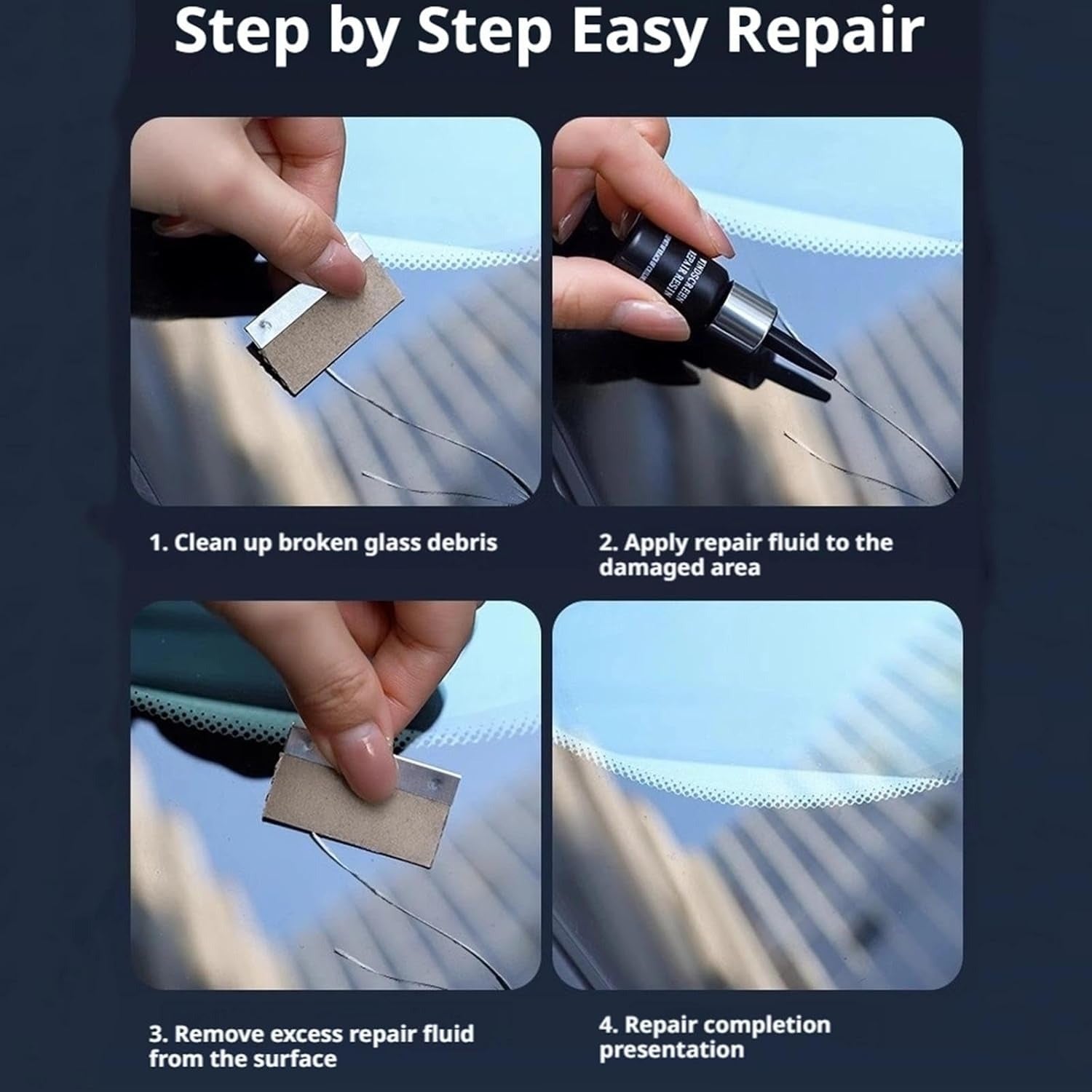 Glass Repair Kit, Pack of 2